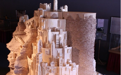 Maquette : Minas Tirith 420.000 allumettes