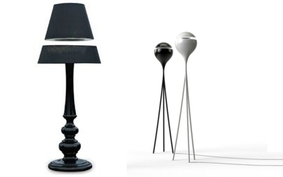 Des lampes en lévitation