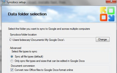 Syncdocs : Synchronisez Google Doc sur votre pc