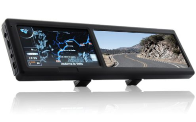 Rétroviseur bluetooth avec GPS