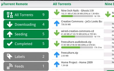 µTorrent Remote, pour gérer son µTorrent depuis son mobile sous Android