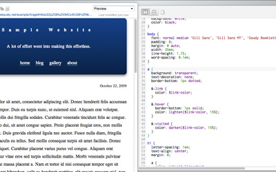 WebPutty : Editeur de style CSS en ligne